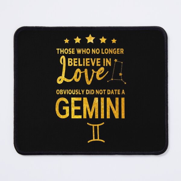 Item preview, gold Gemini Zodiac Sign gift omniscience Those Who No Longer Believe In Love Did Not Date A Gemini Birthday Gift, funny sarcastic saying offended Horoscope Meme for Best Friend bf gf designed and sold by joygift369.