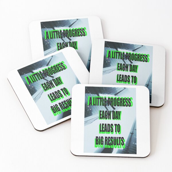 Item preview, A LITTLE PROGRESS EACH DAY LEADS TO BIG RESULTS designed and sold by CUTESTUFFnow.