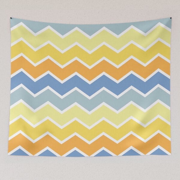 Item preview, Watery Mountain Color Palette Zigzag Pattern Design  designed and sold by NamColors.