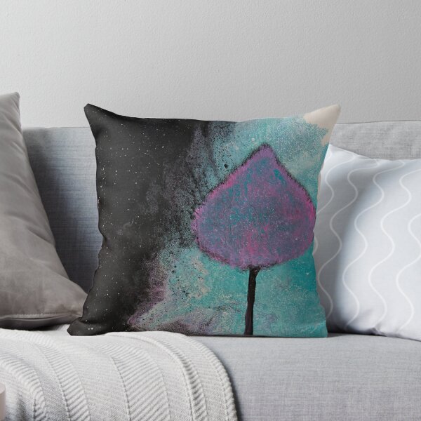 Trees Collection – The Purple One  Throw Pillow