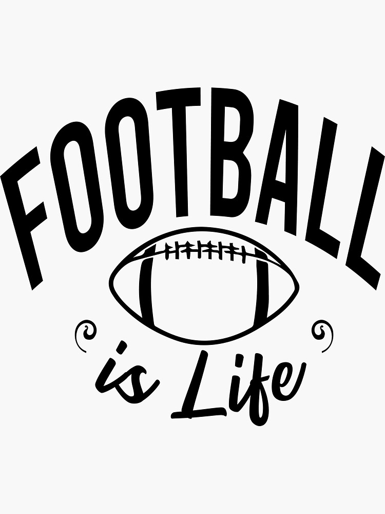 "American Football is life Tshirt design" Sticker for Sale by MissDewi