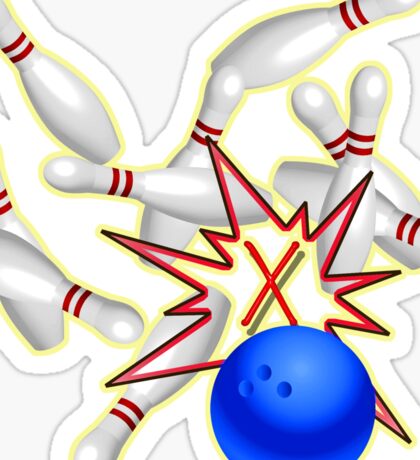 Bowling Designs: Stickers | Redbubble