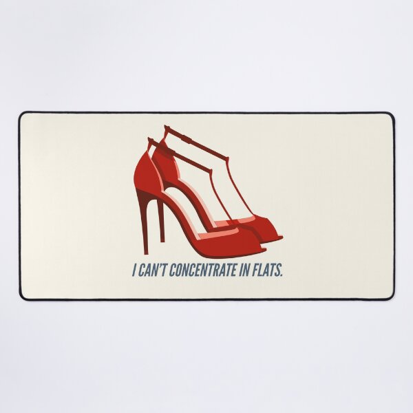 I Can Not Concentrate in Flats Desk Mat