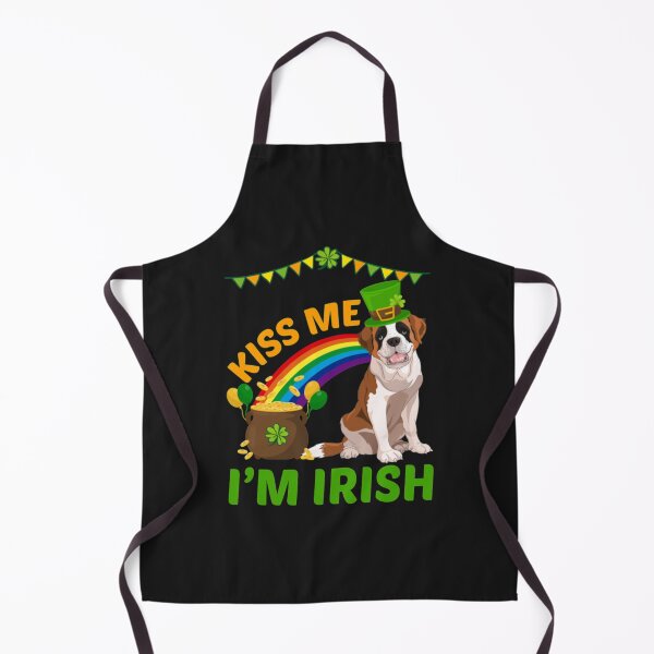 Item preview, Kiss Me Im Irish Saint Bernard Dog designed and sold by StarcyWol.