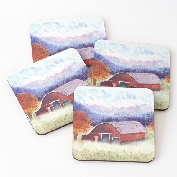 Item preview, Misty Autumn Evening on the Farm designed and sold by The Elderberry Blossom.