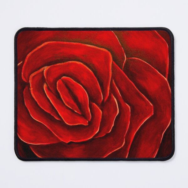 Red Velvet Rose Painting by Antonio Rael Mouse Pad