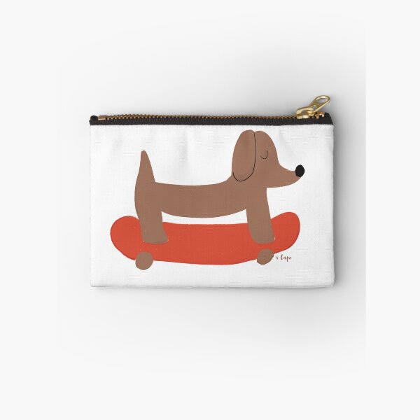 Item preview, Daschund en un perro patineta designed and sold by Bosquecitoxcape.
