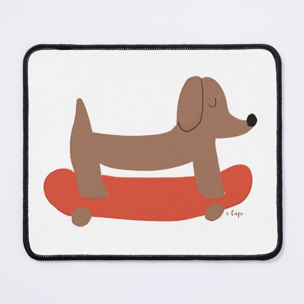 Item preview, Daschund on a skate board dog designed and sold by Bosquecitoxcape.