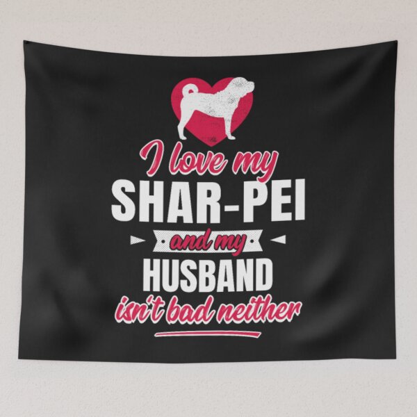 Item preview, Shar Pei Dog Husband Heart designed and sold by StarcyWol.