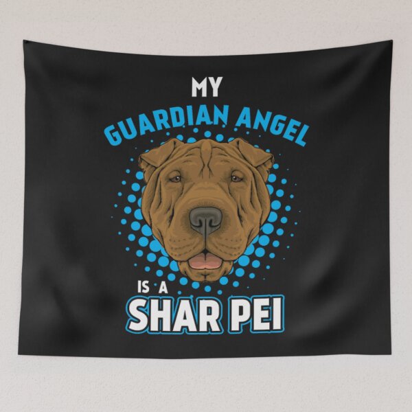 Item preview, My guardian angel Chinese Shar Pei designed and sold by StarcyWol.