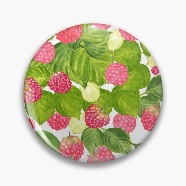 Item preview, Watercolor Berry Pattern - Red Raspberries Mixed Fruit Berry Abstract  designed and sold by silviaol.