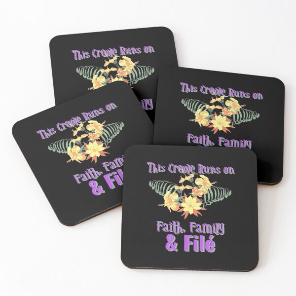 Item preview, This Creole Runs On Faith, Family, and Filé designed and sold by SweetLouiseTees.
