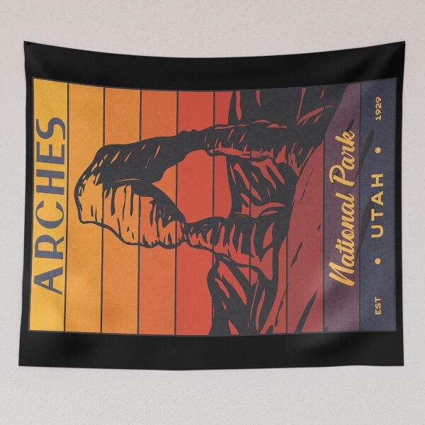 Item preview, Arches National Park - Retro Sunset designed and sold by JordanHolmes.