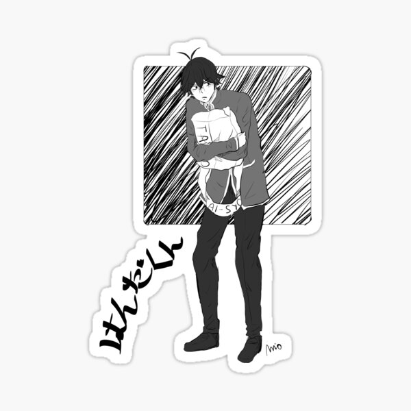 barakamon selfie Sticker for Sale by animedesigne4u