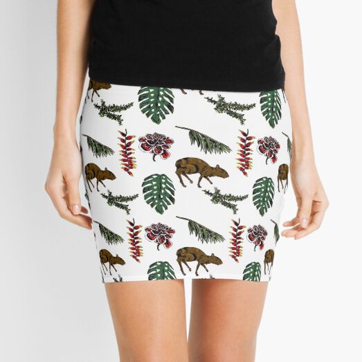 Colombian Jungle pattern Minifalda