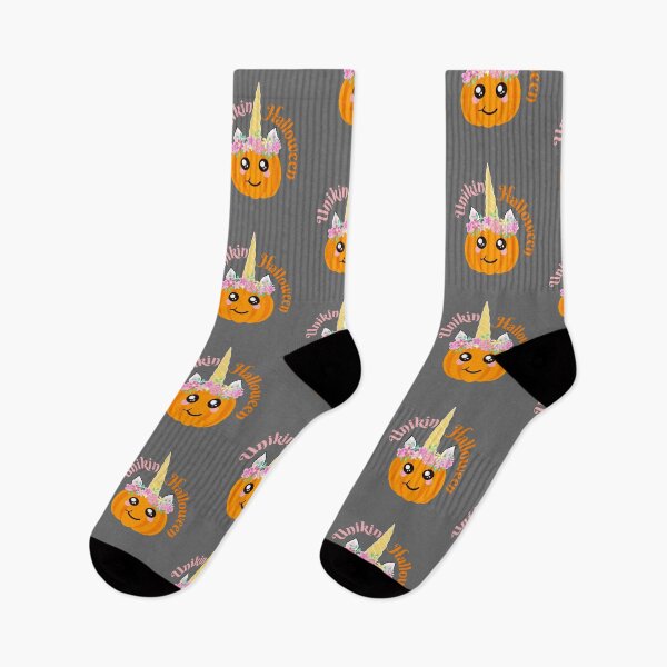 Item preview, Unicorn Pumpkin, Kawaii Pumpkin With A Unicorn crown , Happy Unikin Halloween designed and sold by GulQari.