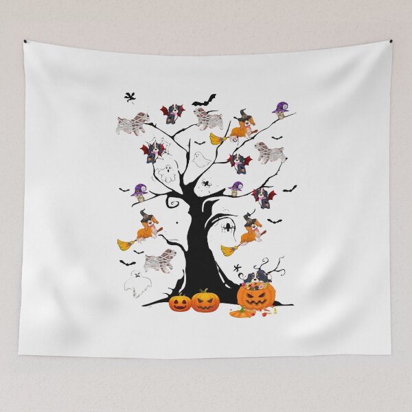 Aperçu de l'œuvre Arbre d'Halloween Cavalier Dogs créée et vendue par Ivanc3.
