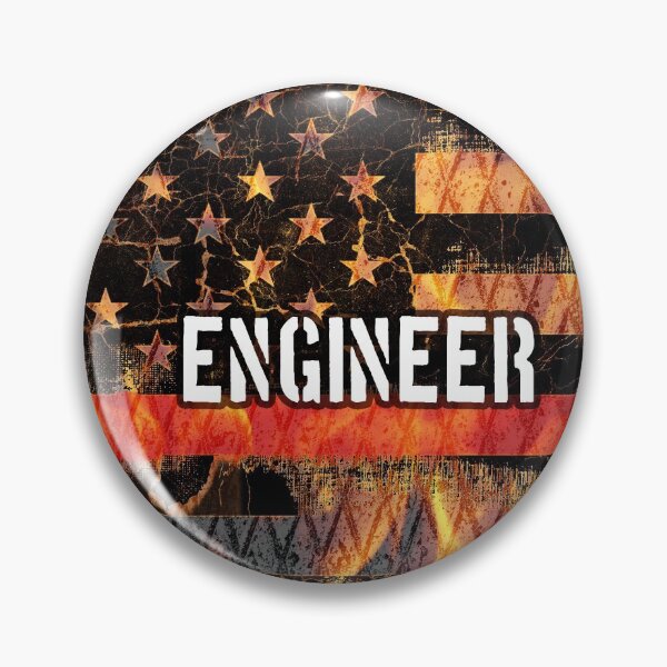 Item preview, Engineer Firefighter Flag designed and sold by Jared Davies.