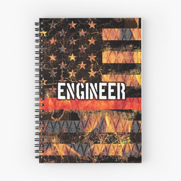 Item preview, Engineer Firefighter Flag designed and sold by Jared Davies.