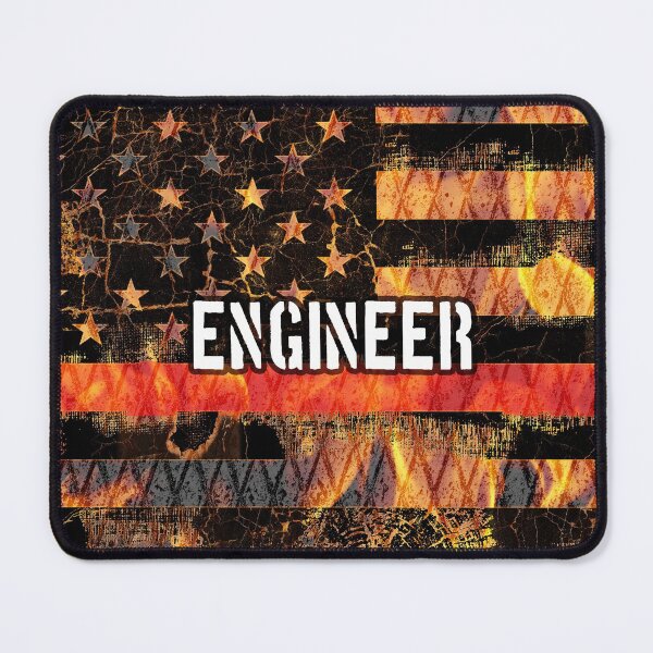 Item preview, Engineer Firefighter Flag designed and sold by Jared Davies.
