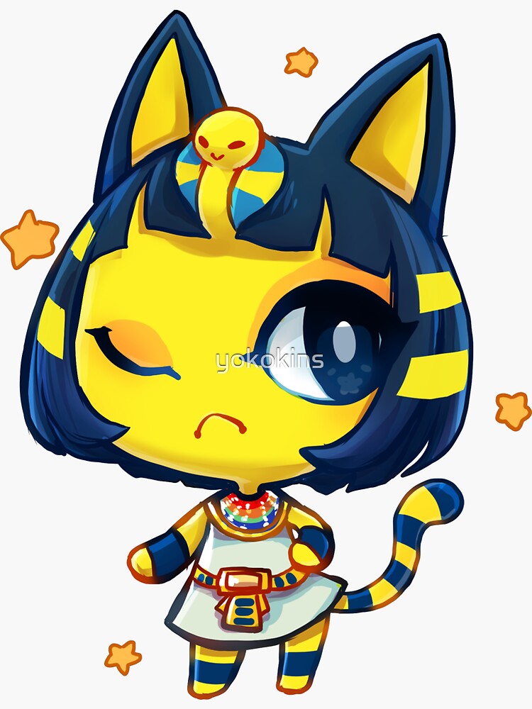 "Ankha" Sticker For Sale By Yokokins | Redbubble