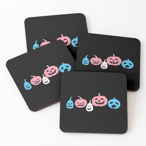 Item preview, Jack-o-lantern Pumpkins Trans Flag. Transgender Pride designed and sold by Subtle Pride Shop.