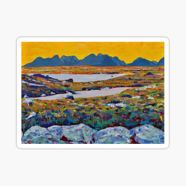The Twelve Bens. From Inver. (County Galway, Ireland) Sticker