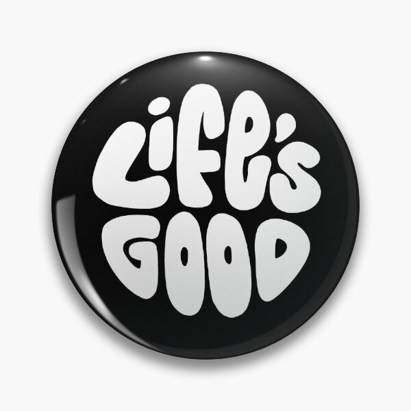 Item preview, Life's Good Lettering (White) designed and sold by PepAndGrace.
