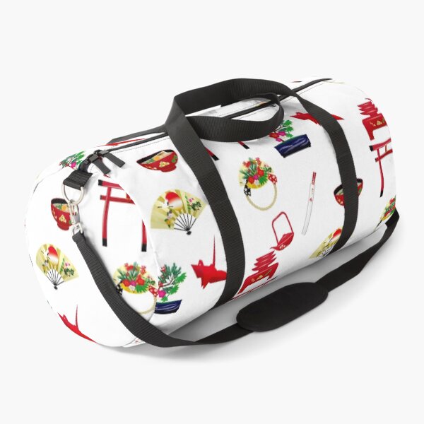 Item preview, Vibrant Mixed Oriental Japanese Pattern. Abstract Flowers, Fans, Bonsai designed and sold by silviaol.