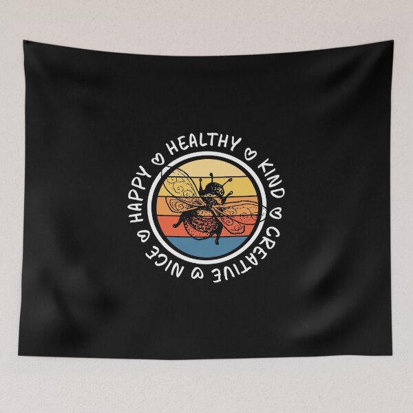 Item preview, Happy Healthy, Kind, Creative, Nice How to Bee Bumble Sunset designed and sold by nanogarbanzo.