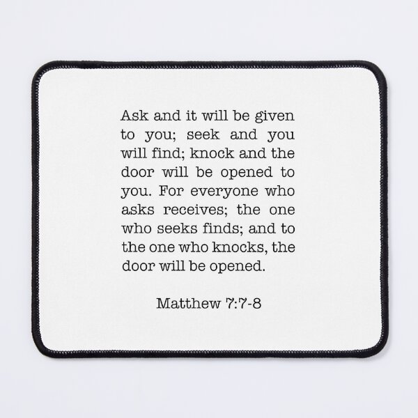 Item preview, Ask, Seek, Knock, Matthew 7:7-8 designed and sold by corbrand.