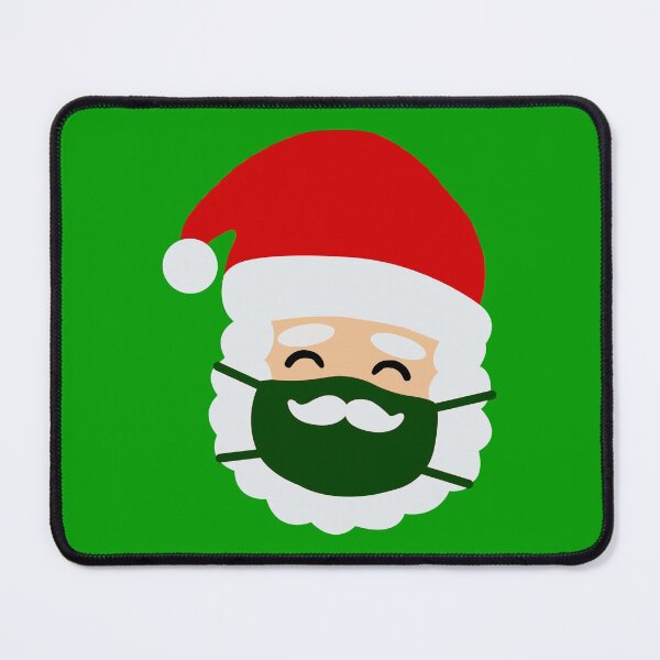 Item preview, coronavirus face mask santa mustache christmas covid designed and sold by Gossip Rag.