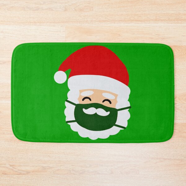 Item preview, coronavirus face mask santa mustache christmas covid designed and sold by Gossip Rag.