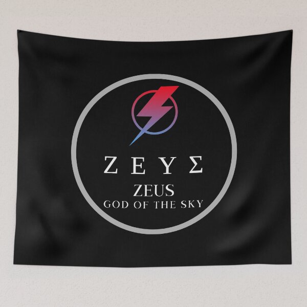Item preview, Zeus Greek God of the Sky Lightning Bolt Mythology Design designed and sold by OnyxMoonDesigns.