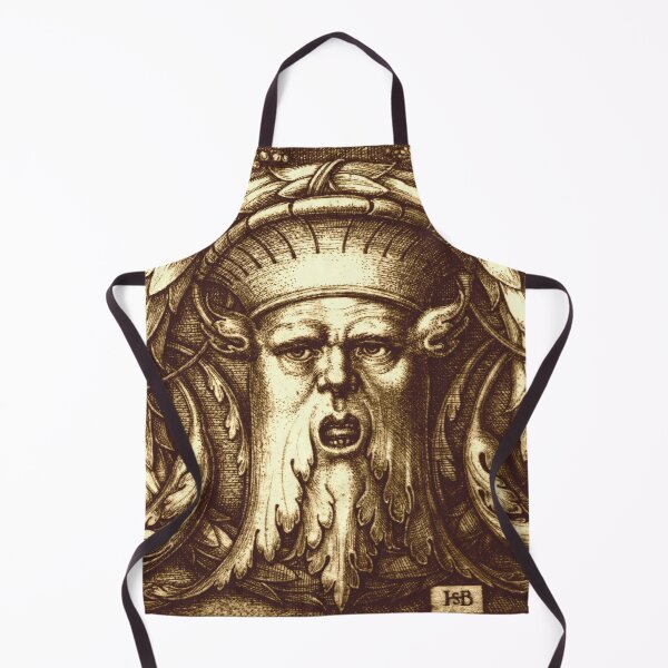Item preview, Green Man or Wild Man Renaissance Engraving - Sepia designed and sold by Pixelchicken.
