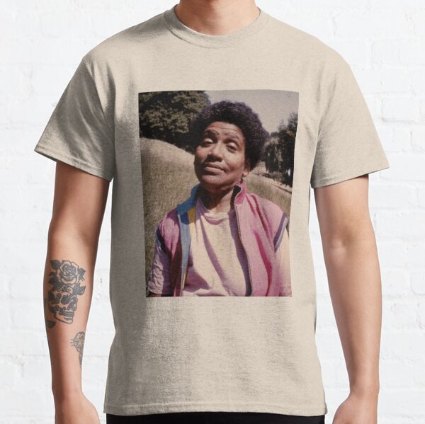 Audre Lorde Photograph Outdoors in Pink Classic T-Shirt