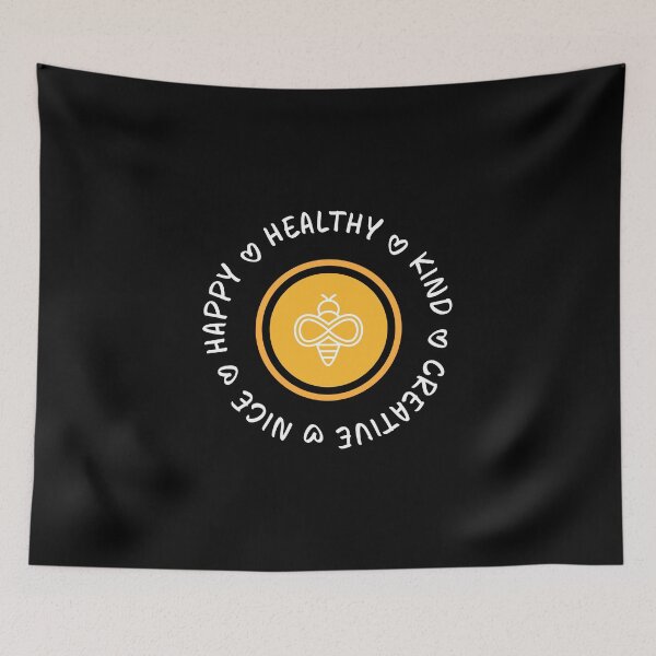 Item preview, Happy Healthy, Kind, Creative, Nice How to Bee Bumble Sunset designed and sold by nanogarbanzo.