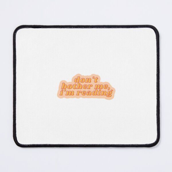 Item preview, Don't Bother Me I Am Reading | Pastel Orange and Red Background | 80s | Funky | Trendy designed and sold by riyasarts.