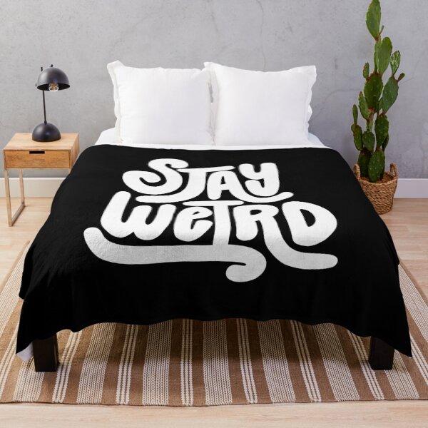 Item preview, Stay Weird Lettering (White) designed and sold by PepAndGrace.