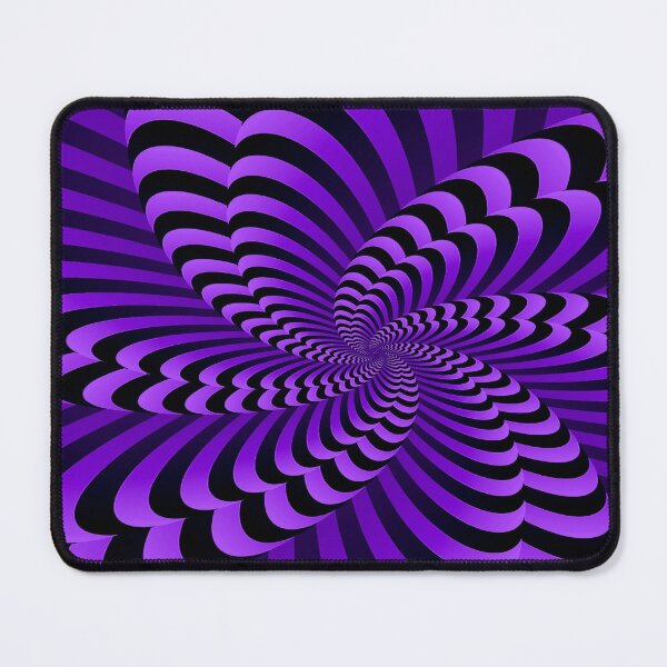 Abstract purple Trippy optical illusion- optical illusion  Poster for