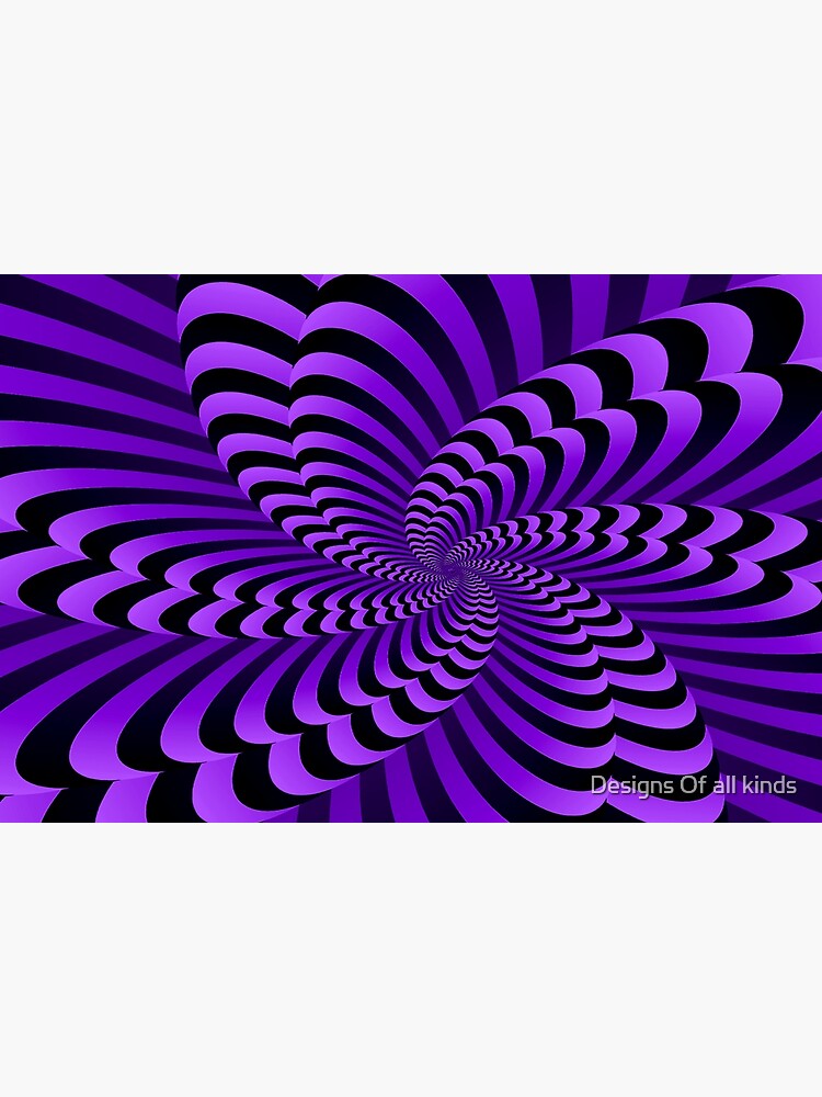Disover Abstract purple Trippy optical illusion- optical illusion Bath Mat