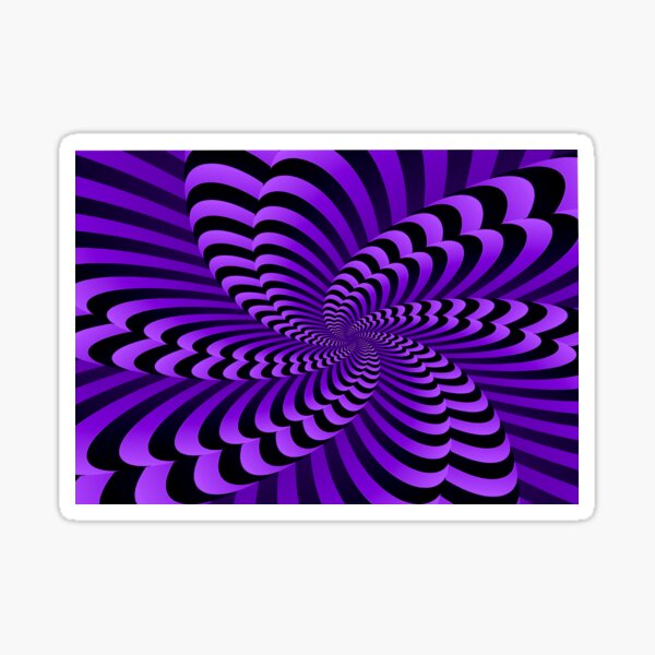 Vista previa del artículo con la obra «Ilusión óptica abstracta y psicodélica de color púrpura: ilusión óptica», diseñado y vendido por Designs Of all kinds.