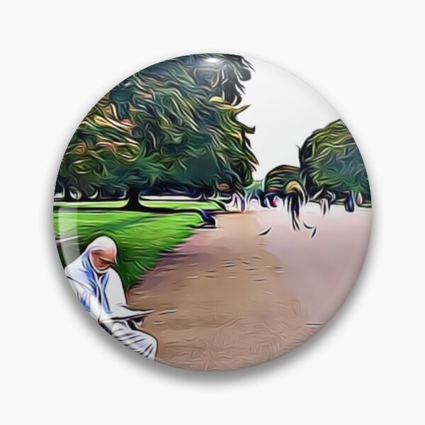 Item preview, old man in bench park designed and sold by ILOVETUNA.