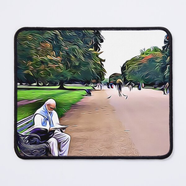 Item preview, old man in bench park designed and sold by ILOVETUNA.