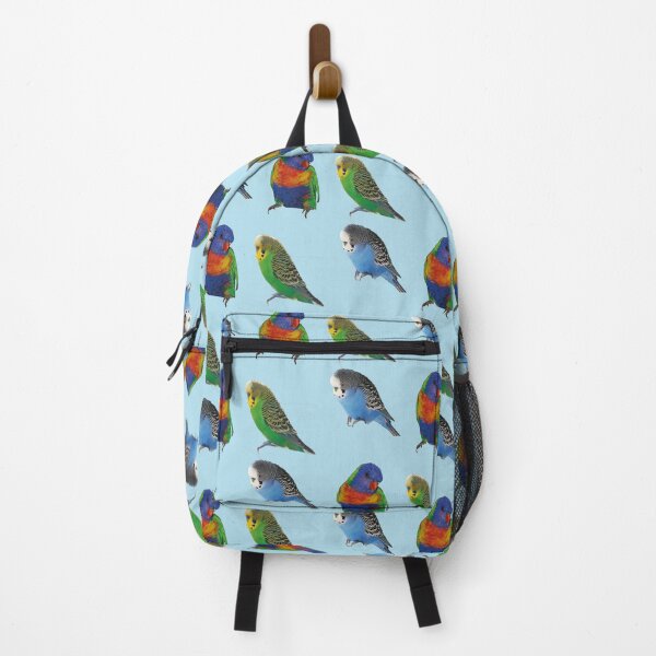 Item preview, Cute little blue birds budgie parrot pattern designed and sold by cluelesspaula.