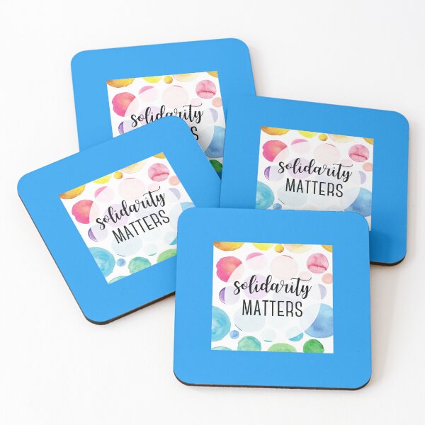 Item preview, Solidarity Matters With Colorful Painted Polka Dots designed and sold by Solidarityandco.