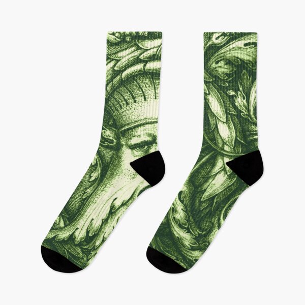Item preview, Green Man or Wild Man Renaissance Engraving - Green designed and sold by Pixelchicken.