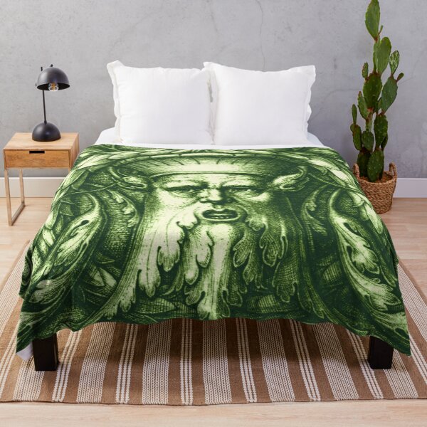 Item preview, Green Man or Wild Man Renaissance Engraving - Green designed and sold by Pixelchicken.