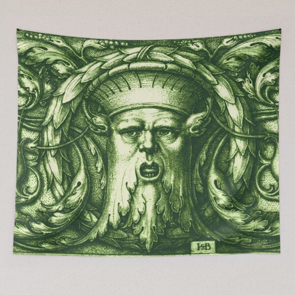 Item preview, Green Man or Wild Man Renaissance Engraving - Green designed and sold by Pixelchicken.