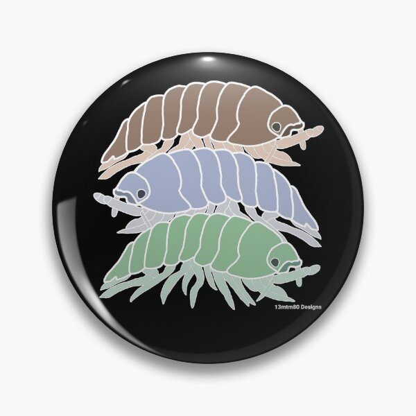 Item preview, 3 Pill Bugs (black) designed and sold by 13mtm80-Designs.